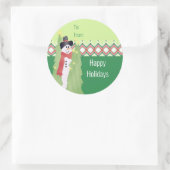 Rood met groen ronde sticker (Tas)