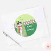 Rood met groen ronde sticker (Envelop)