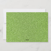 Rood met Groene Glitter Foto Cadeaudozen Kerstmis Feestdagenkaart (Achterkant)