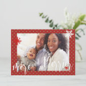 Rood met groene Stippen Meer en meer favoriete ker Feestdagenkaart (Staand voorkant)