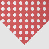 Rood met het Witte Papieren zakdoekje van de Stip Tissuepapier (Detail)