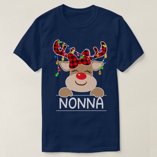 Rood met kerstmis zonder kerstmis t-shirt (Design voorkant)