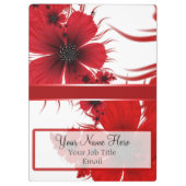 Rood met lintplaat klembord (Achterkant)