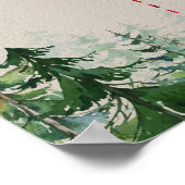 Rood met peilhout Lumberjack Voerraad Poster (Hoek)