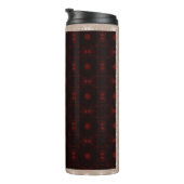 Rood met roomkleurige rand thermosbeker (Geroteerd rechts)