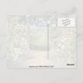 Rood, met Roos uitgelijnd pad naar poort, onderbep Briefkaart (Achterkant)