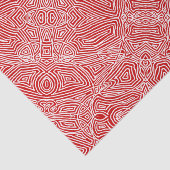 Rood met schijfafdruk tissuepapier (Detail)