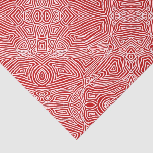 Rood met schijfafdruk tissuepapier (Detail)