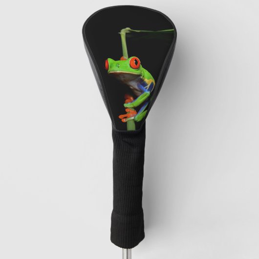 Rood met schildklier golfheadcover (Voorkant)