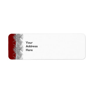 Rood met Silver Tinsel Label