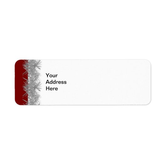 Rood met Silver Tinsel Label (Voorkant)