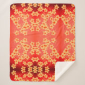 Rood met Sinaasappel Sherpa Deken (Voorkant)