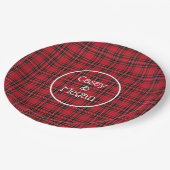 Rood met tartan geplakt Bord (Gekanteld)
