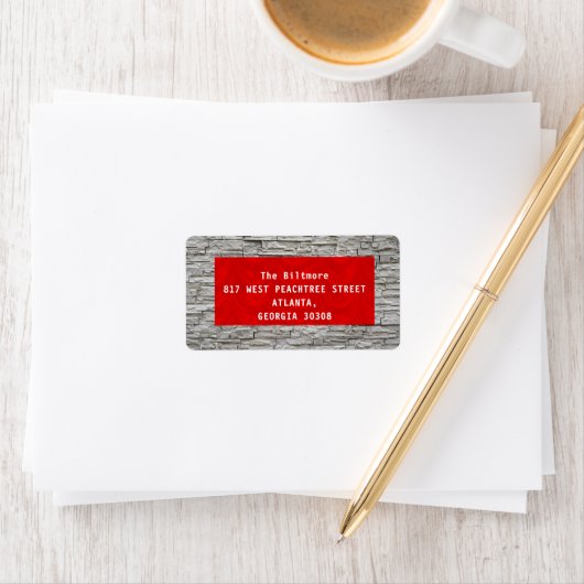Rood met wit etiket (Insitu)