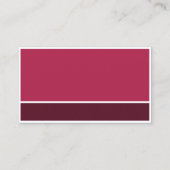 Rood met wit Lijst Visitekaartje (Achterkant)