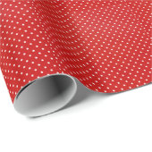 rood met wit poka - dots cadeau pakpapier (Rol Hoek)
