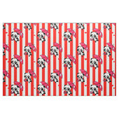 Rood met wit Snoep strepen Stof (Fat Quarter)