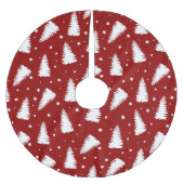 ROOD MET WITTE KERSTBOMEN KERSTBOOM ROK (Voorkant)