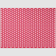 Rood Met Witte Kleine Doodle Liefdeshartjes