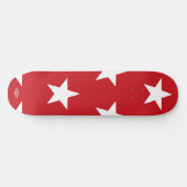 Rood met witte sterren HAMbWG Skateboard (Horizontaal)