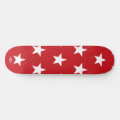 Rood met witte sterren HAMbWG Skateboard (Horizontaal)