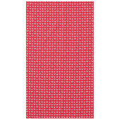 Rood met Witte Stippen en Tekenfilm Strikken Tafelkleed (Voorkant)