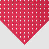 Rood Met Witte Stippen Tissuepapier (Detail)