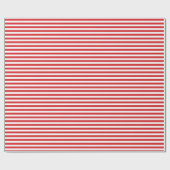 Rood met witte streepjes cadeaupapier (Vlak)