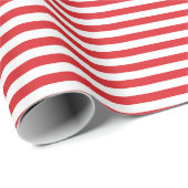 Rood met witte streepjes cadeaupapier (Rol Hoek)
