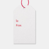 Rood met witte strepen Blauw Anchor Cadeaulabel (Achterkant)