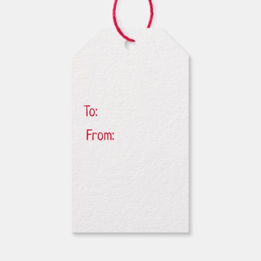 Rood met witte strepen Blauw Anchor Cadeaulabel (Achterkant)