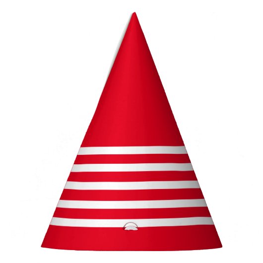 Rood met witte strepen Pet Feesthoedjes (Links)