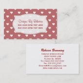 Rood met witte Visitekaartjes (Voorkant / Achterkant)