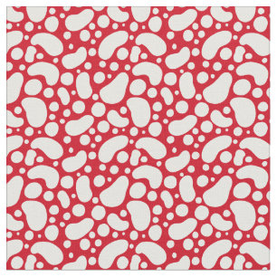 Rood met witte vlekken stof