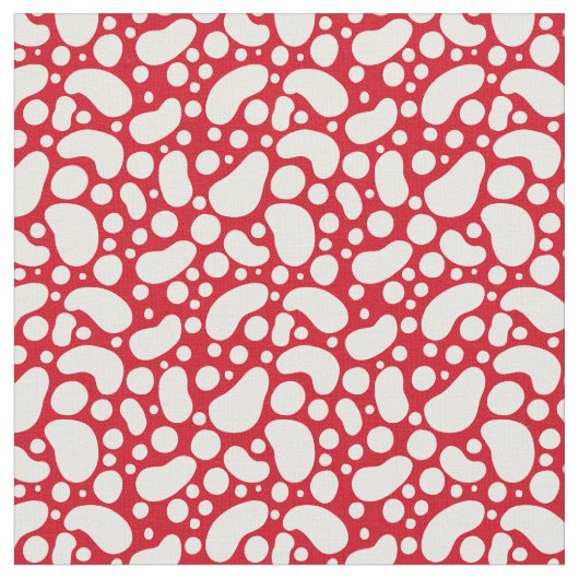 Rood met witte vlekken stof (Close Up)