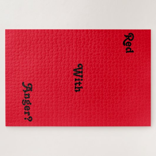 "Rood met woede?" verergert meer dan 1000 stukpuzz Legpuzzel (Horizontaal)