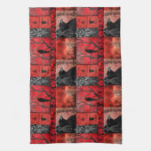 Rood met Zwart Theedoek (Verticaal)