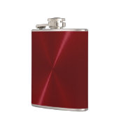 Rood metaalmetaal heupfles (Links)