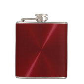 Rood metaalmetaal heupfles (Voorkant)