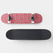 Rood metaalontwerp persoonlijk skateboard (Horizontaal)