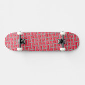 Rood metaalontwerp persoonlijk skateboard (Horizontaal)