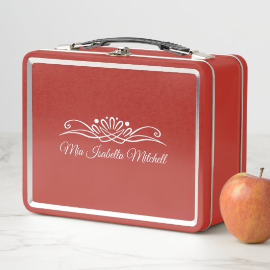 Rood  Metalen Lunch Box (In situ)