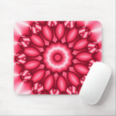 Rood metallisch geometrisch ontwerp muismat (Met muis)