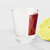Rood middeleeuws venster mandala Thunder_Cove Shot Glas (Links)
