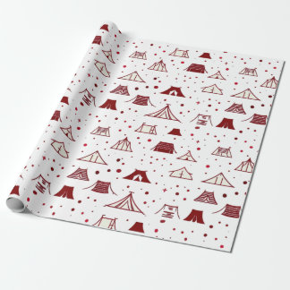 Rood minimaal testontwerp cadeaupapier