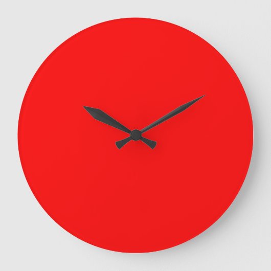 Rood minimalisme grote klok (Voorkant)