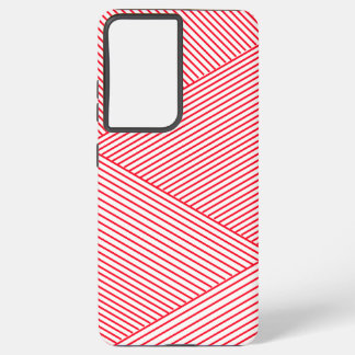 Rood minimumpatroon samsung galaxy hoesje