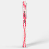 Rood minimumpatroon samsung galaxy hoesje (Rechterkant)