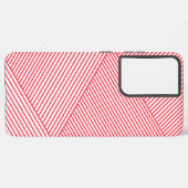 Rood minimumpatroon samsung galaxy hoesje (Linkerkant)