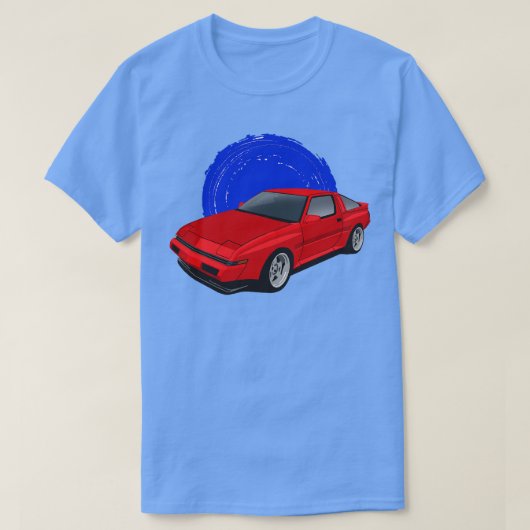 Rood Mitsubishi Starion Turbo 19821990 T-shirt (Design voorkant)